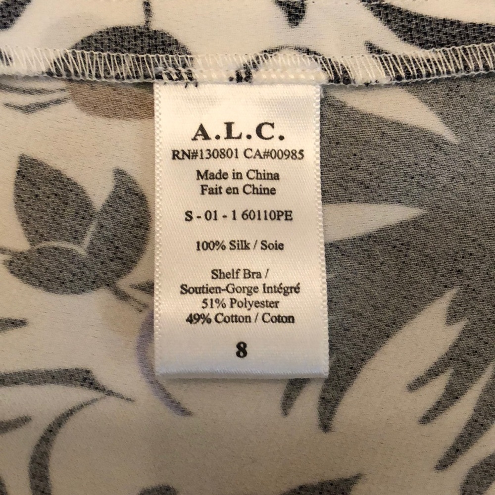 NWT ALC strapless floral dress - Picture 8 of 8